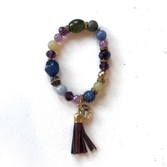 Chico’s Beaded Bracelet with Tassel - Picture 1 of 3